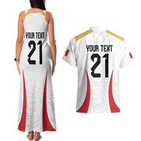 Peru Football Custom Couples Matching Tank Maxi Dress and Hawaiian Shirt La Bicolor Arriba Peru