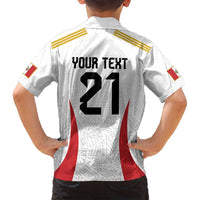 Peru Football Custom Family Matching Long Sleeve Bodycon Dress and Hawaiian Shirt La Bicolor Arriba Peru