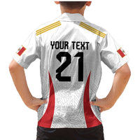 Peru Football Custom Family Matching Mermaid Dress and Hawaiian Shirt La Bicolor Arriba Peru