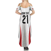 Peru Football Custom Family Matching Summer Maxi Dress and Hawaiian Shirt La Bicolor Arriba Peru