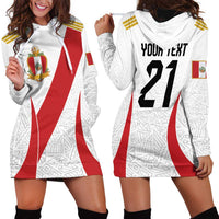 Peru Football Custom Hoodie Dress La Bicolor Arriba Peru