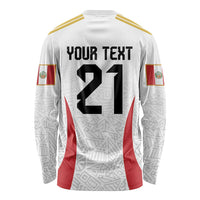 Peru Football Custom Long Sleeve Shirt La Bicolor Arriba Peru