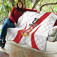 Peru Football Custom Quilt La Bicolor Arriba Peru LT9