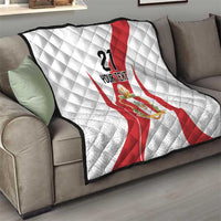 Peru Football Custom Quilt La Bicolor Arriba Peru LT9