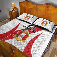 Peru Football Custom Quilt Bed Set La Bicolor Arriba Peru
