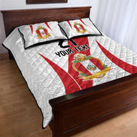Peru Football Custom Quilt Bed Set La Bicolor Arriba Peru