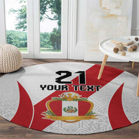 Peru Football Custom Round Carpet La Bicolor Arriba Peru