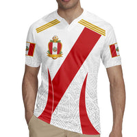 Peru Football Custom Rugby Jersey La Bicolor Arriba Peru