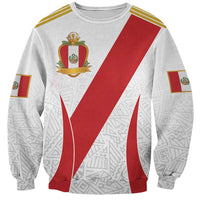 Peru Football Custom Sweatshirt La Bicolor Arriba Peru