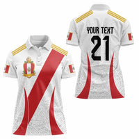 Peru Football Custom Women Polo Shirt La Bicolor Arriba Peru