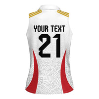 Peru Football Custom Women Sleeveless Polo Shirt La Bicolor Arriba Peru