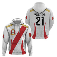 Peru Football Custom Zip Hoodie La Bicolor Arriba Peru
