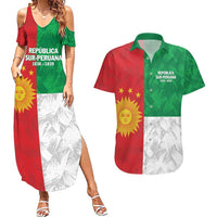 Republic of South Peru Couples Matching Summer Maxi Dress and Hawaiian Shirt Version 1836 - 1839