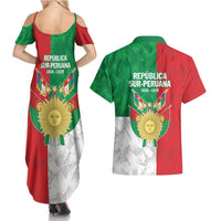 Republic of South Peru Couples Matching Summer Maxi Dress and Hawaiian Shirt Version 1836 - 1839