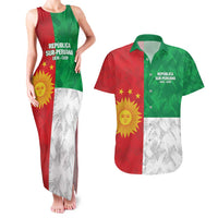 Republic of South Peru Couples Matching Tank Maxi Dress and Hawaiian Shirt Version 1836 - 1839