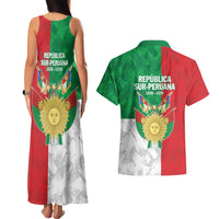 Republic of South Peru Couples Matching Tank Maxi Dress and Hawaiian Shirt Version 1836 - 1839