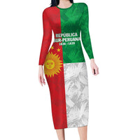 Republic of South Peru Long Sleeve Bodycon Dress Version 1836 - 1839