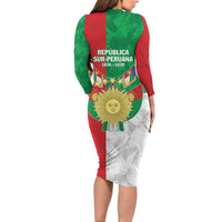 Republic of South Peru Long Sleeve Bodycon Dress Version 1836 - 1839