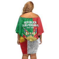 Republic of South Peru Off Shoulder Short Dress Version 1836 - 1839