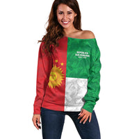 Republic of South Peru Off Shoulder Sweater Version 1836 - 1839