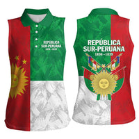 Republic of South Peru Women Sleeveless Polo Shirt Version 1836 - 1839