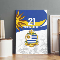 Uruguay Football Custom Canvas Wall Art La Celeste Sol de Mayo Motif LT9