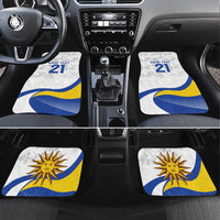 Uruguay Football Custom Car Mats La Celeste Sol de Mayo Motif LT9