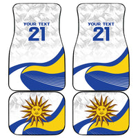 Uruguay Football Custom Car Mats La Celeste Sol de Mayo Motif