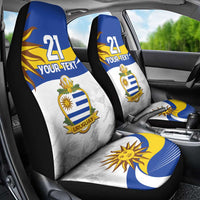Uruguay Football Custom Car Seat Cover La Celeste Sol de Mayo Motif