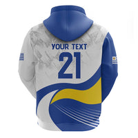 Uruguay Football Custom Hoodie La Celeste Sol de Mayo Motif