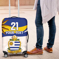 Uruguay Football Custom Luggage Cover La Celeste Sol de Mayo Motif LT9