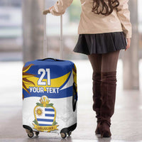 Uruguay Football Custom Luggage Cover La Celeste Sol de Mayo Motif LT9