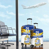 Uruguay Football Custom Luggage Cover La Celeste Sol de Mayo Motif LT9
