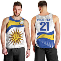 Uruguay Football Custom Men Tank Top La Celeste Sol de Mayo Motif