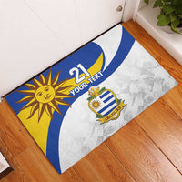 Uruguay Football Custom Rubber Doormat La Celeste Sol de Mayo Motif LT9