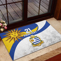 Uruguay Football Custom Rubber Doormat La Celeste Sol de Mayo Motif LT9