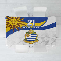 Uruguay Football Custom Tablecloth La Celeste Sol de Mayo Motif LT9