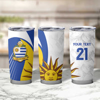 Uruguay Football Custom Tumbler Cup La Celeste Sol de Mayo Motif