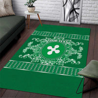 Personalized Italy Lombardy Area Rug Baroque Motif