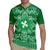 Personalized Italy Lombardy Rugby Jersey Baroque Motif