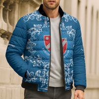 Personalized Italy Molise Bomber Puffer Jacket Baroque Motif