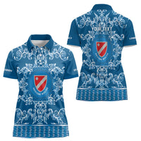 Personalized Italy Molise Women Polo Shirt Baroque Motif