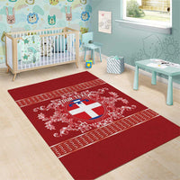 Personalized Italy Piedmont Area Rug Baroque Motif