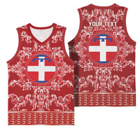 Personalized Italy Piedmont Basketball Jersey Baroque Motif