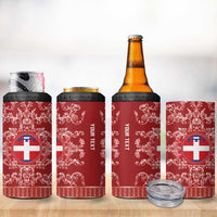 Personalized Italy Piedmont 4 in 1 Can Cooler Tumbler Baroque Motif
