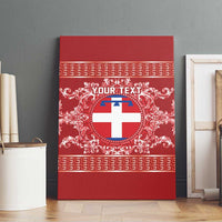 Personalized Italy Piedmont Canvas Wall Art Baroque Motif