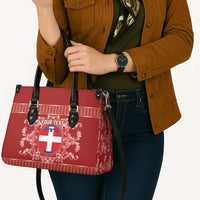 Personalized Italy Piedmont Leather Bag Baroque Motif