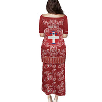 Personalized Italy Piedmont Puletasi Baroque Motif