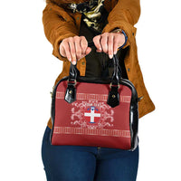 Personalized Italy Piedmont Shoulder Handbag Baroque Motif