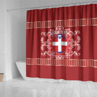 Personalized Italy Piedmont Shower Curtain Baroque Motif